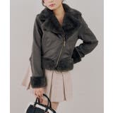 フェイクファー付ライダースジャケット | RMAF NICE CLAUP / OLIVE des OLIVE | 詳細画像26