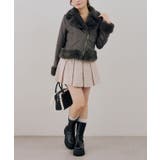 フェイクファー付ライダースジャケット | RMAF NICE CLAUP / OLIVE des OLIVE | 詳細画像30