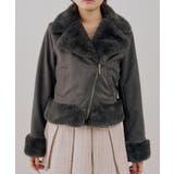 フェイクファー付ライダースジャケット | RMAF NICE CLAUP / OLIVE des OLIVE | 詳細画像33