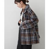 シャギーチェックダブルテーラージャケット | RMAF NICE CLAUP / OLIVE des OLIVE | 詳細画像4