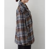 シャギーチェックダブルテーラージャケット | RMAF NICE CLAUP / OLIVE des OLIVE | 詳細画像22