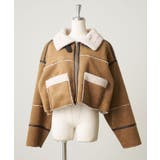 キャメル | フェイクムートンショートジャケット | RMAF NICE CLAUP / OLIVE des OLIVE