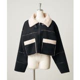 ブラック | フェイクムートンショートジャケット | RMAF NICE CLAUP / OLIVE des OLIVE