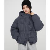 ネイビー | チェック中綿ブルゾン | RMAF NICE CLAUP / OLIVE des OLIVE