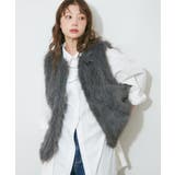 チャコール | 大人ファーベスト | RMAF NICE CLAUP / OLIVE des OLIVE