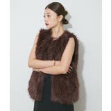 ブラウン | 大人ファーベスト | RMAF NICE CLAUP / OLIVE des OLIVE