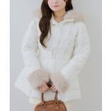 ベルト付フェイクファー中綿コート | RMAF NICE CLAUP / OLIVE des OLIVE | 詳細画像13