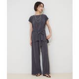チャコール | 【セットアップ】クリスタルプリーツプルオーバー×パンツ | RMAF NICE CLAUP / OLIVE des OLIVE