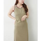 配色ヘンリータンクワンピース | RMAF　NICE CLAUP / OLIVE des OLIVE | 詳細画像1 