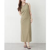 カーキ | 配色ヘンリータンクワンピース | RMAF　NICE CLAUP / OLIVE des OLIVE