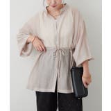 ベージュ | 【Web限定】ウエストギャザーチュニック+タンクトップ | RMAF　NICE CLAUP / OLIVE des OLIVE