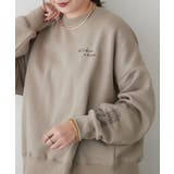 ベージュ | 【Web限定】大人カジュアル トライアングルロゴプルオーバー | RMAF NICE CLAUP / OLIVE des OLIVE