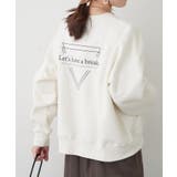 Lベージュ | 【Web限定】大人カジュアル トライアングルロゴプルオーバー | RMAF NICE CLAUP / OLIVE des OLIVE