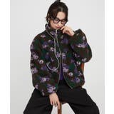 花柄ジップボアブルゾン | RMAF NICE CLAUP / OLIVE des OLIVE | 詳細画像1