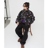 花柄ジップボアブルゾン | RMAF NICE CLAUP / OLIVE des OLIVE | 詳細画像3