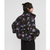 花柄ジップボアブルゾン | RMAF NICE CLAUP / OLIVE des OLIVE | 詳細画像6