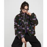 ブラウン | 花柄ジップボアブルゾン | RMAF NICE CLAUP / OLIVE des OLIVE