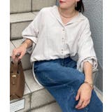 ベージュ | ピーチダブルボタンブラウス | RMAF　NICE CLAUP / OLIVE des OLIVE