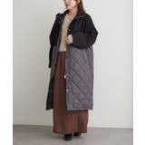 キルト切り替えスタンドロングコート | RMAF NICE CLAUP / OLIVE des OLIVE | 詳細画像24