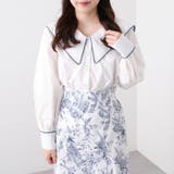 大衿パイピングブラウス | OLIVE des OLIVE OUTLET | 詳細画像2