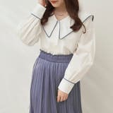 大衿パイピングブラウス | OLIVE des OLIVE OUTLET | 詳細画像7
