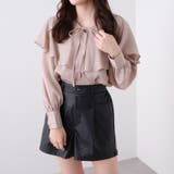 Lベージュ | ケープ襟ブラウス | OLIVE des OLIVE OUTLET