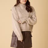 ミックスニットハイネックプルオーバー | OLIVE des OLIVE OUTLET | 詳細画像3