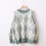 ミント | ジャガードアーガイルプルオーバー | OLIVE des OLIVE OUTLET
