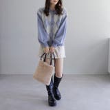 前後2WAYアーガイル柄クルーカーディガン | OLIVE des OLIVE OUTLET | 詳細画像16
