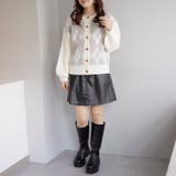 前後2WAYアーガイル柄クルーカーディガン | OLIVE des OLIVE OUTLET | 詳細画像6