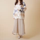 BIGアーガイルVニットカーディガン | OLIVE des OLIVE OUTLET | 詳細画像6