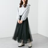 チュール2枚重ねフレアースカート | RMAF NICE CLAUP / OLIVE des OLIVE | 詳細画像23