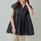 ブラック | 【綿100%】キャンティアードブラウス | RMAF NICE CLAUP / OLIVE des OLIVE