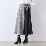 チェック×ピーチプリーツ切替スカート | RMAF NICE CLAUP / OLIVE des OLIVE | 詳細画像10