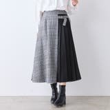 チェック×ピーチプリーツ切替スカート | RMAF NICE CLAUP / OLIVE des OLIVE | 詳細画像11