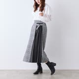 チェック×ピーチプリーツ切替スカート | RMAF NICE CLAUP / OLIVE des OLIVE | 詳細画像14