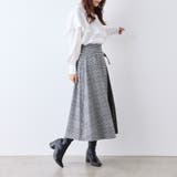 チェック×ピーチプリーツ切替スカート | RMAF NICE CLAUP / OLIVE des OLIVE | 詳細画像16