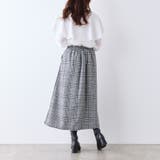 チェック×ピーチプリーツ切替スカート | RMAF NICE CLAUP / OLIVE des OLIVE | 詳細画像17