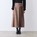 チェック×ピーチプリーツ切替スカート | RMAF NICE CLAUP / OLIVE des OLIVE | 詳細画像19