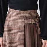チェック×ピーチプリーツ切替スカート | RMAF NICE CLAUP / OLIVE des OLIVE | 詳細画像22