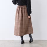 チェック×ピーチプリーツ切替スカート | RMAF NICE CLAUP / OLIVE des OLIVE | 詳細画像5