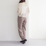 ウエスト配色切替タックパンツ | RMAF NICE CLAUP / OLIVE des OLIVE | 詳細画像15