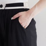 ウエスト配色切替タックパンツ | RMAF NICE CLAUP / OLIVE des OLIVE | 詳細画像21