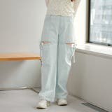 Lブリーチ | 脇スリットリボンデニム | RMAF NICE CLAUP / OLIVE des OLIVE