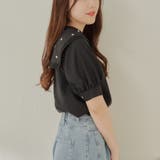 襟刺しゅうレースブラウス | RMAF NICE CLAUP / OLIVE des OLIVE | 詳細画像12