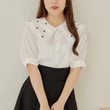 襟刺しゅうレースブラウス | RMAF NICE CLAUP / OLIVE des OLIVE | 詳細画像3