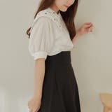 襟刺しゅうレースブラウス | RMAF NICE CLAUP / OLIVE des OLIVE | 詳細画像4