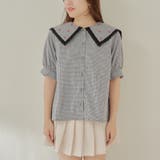 襟刺しゅうレースブラウス | RMAF NICE CLAUP / OLIVE des OLIVE | 詳細画像26