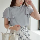 衿ビジューラッフルブラウス | RMAF NICE CLAUP / OLIVE des OLIVE | 詳細画像1