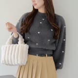 フェザーハート刺繍プルオーバー | RMAF NICE CLAUP / OLIVE des OLIVE | 詳細画像1